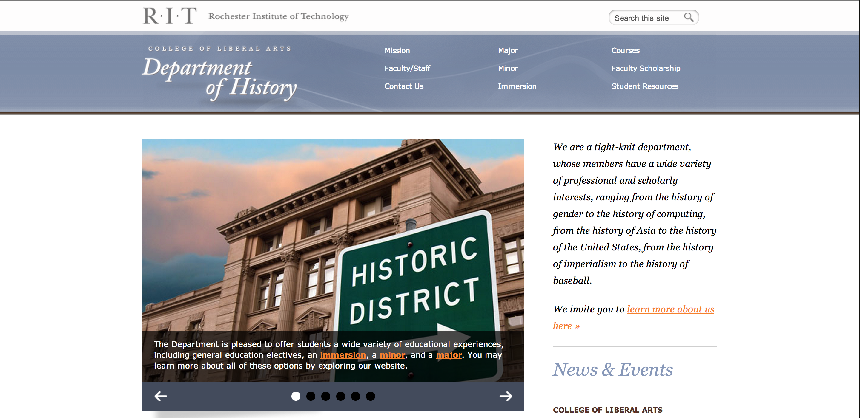 RIT History